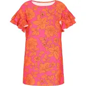 Faina Vestido 'Fashion Look' laranja / rosa / preto