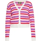 Ebeeza Casaco de malha azul / amarelo / rosa / vermelho