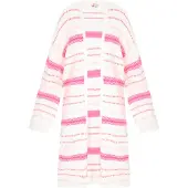 IZIA Casaco de malha rosa / cor-de-rosa / offwhite