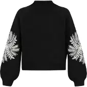 IZIA Pullover preto / prata