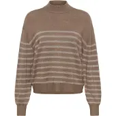 Kaffe Pullover 'KALizz' castanho / cinzento