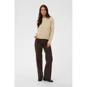 Kaffe Pullover bege mosqueado