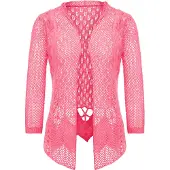 Ebeeza Casaco de malha rosa