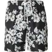 Urban Classics Calções de banho preto / branco