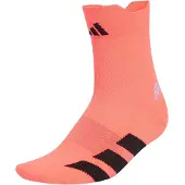 Adidas Meias de desporto 'Adizero' laranja néon / preto