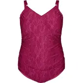 Swim By Zizzi Fato de banho 'Smikka' vermelho violeta
