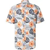 JJ REBEL Camisa 'JREBRUSSEL' safira / azul claro / laranja / branco