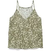 Vero Moda Top 'VMKORA' oliveira / branco