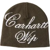 Carhartt WIP Gorros 'Travon' oliveira / branco