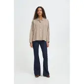 Ichi Blusa 'GILEY' bege / branco