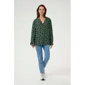 Kaffe Blusa 'KASary Tilly' verde / verde claro / preto