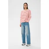Kaffe Camisa 'KAWinny' vermelho / branco lã