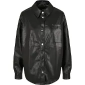 Urban Classics Camisa De Manga Comprida S Faux Leather Over