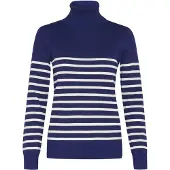 Saint tropez Pullover 'MilaSZ' azul ultramarinho / branco