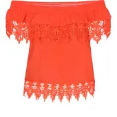 IZIA Blusa 'Boho' laranja
