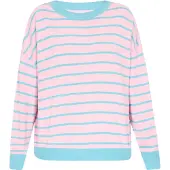 Mymo Pullover turquesa / rosa claro