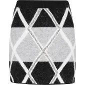 IZIA Saia cinzento / preto / branco