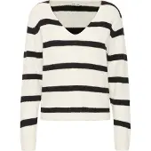 Ichi Pullover 'Kamara' azul noturno / branco