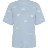 Culture Camisa 'CUKissy' bege claro / azul céu
