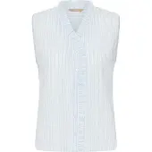 Culture Blusa 'CUJilana' azul fumado / branco