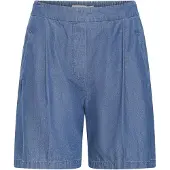 Ichi Calças com pregas 'XAURORA' azul ganga