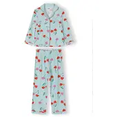 MINOTI Pijama azul claro / verde / eosin / vermelho