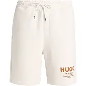 HUGO Calças 'Nomario' conhaque / branco lã