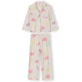MINOTI Pijama amarelo pastel / menta / rosa / rosa pastel