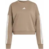 Adidas Sweatshirt de desporto 'ESSENTIALS' cáqui / branco