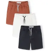 MINOTI Calças marinho / castanho ferrugento / offwhite