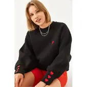 Bianco Lucci Sweatshirt vermelho / preto