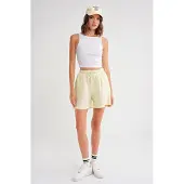 MixRay Calças amarelo claro