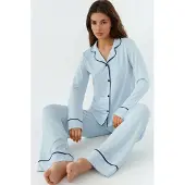 Hiccups for Kids Pijama marinho / azul céu