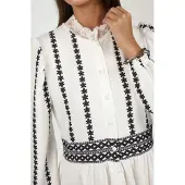 Hiccups for Kids Vestidos camiseiros preto / branco