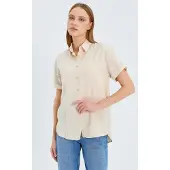 MixRay Camisa bege claro