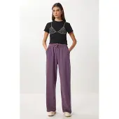 Happiness İstanbul Calças de desporto 'Jogginghose' roxo
