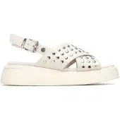 Xti para mulher. 14523902-HIELO Sandálias 145239 off-white (39), Branco, Plano, Fivela, Casual