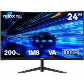 Nilox Monitor Curvo Nxm24crv2001 24´´ Full Hd Va Led 200hz