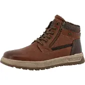 Tom Tailor Botas com atacadores castanho