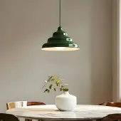 Aldex Candeeiro suspenso Fala, verde, Ø 23 cm, vidro