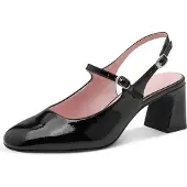 Tamaris Sapatos abertos atrás preto