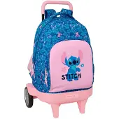 Safta Mochila Com Rodas Compact Evolutive Extraible Stitch Lio 33l 33x22x45 Cm