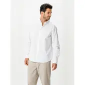TeeShoppen Camisa ' Linen Blend ' branco