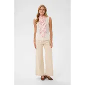 Saint tropez Blusa vermelho / branco