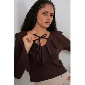 Big Dart Blusa castanho