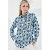 Big Dart Camisa azul / preto / branco