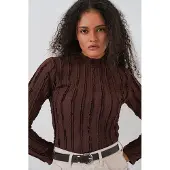 Big Dart Blusa castanho