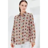 Big Dart Blusa amarelo / laranja / branco
