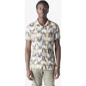 KOROSHI Camisa areia / azul / branco