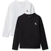 Calvin Klein Jeans Camisola preto / branco